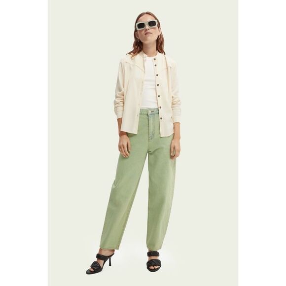 Free People x Scotch & Soda The Tide Overdye Balloon Leg Jeans Sz 30 - Picture 5 of 7